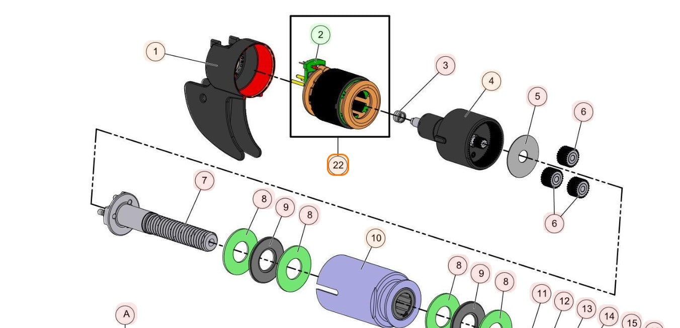 Statore bobina e circuito Pellenc Vinion 150/250 126260