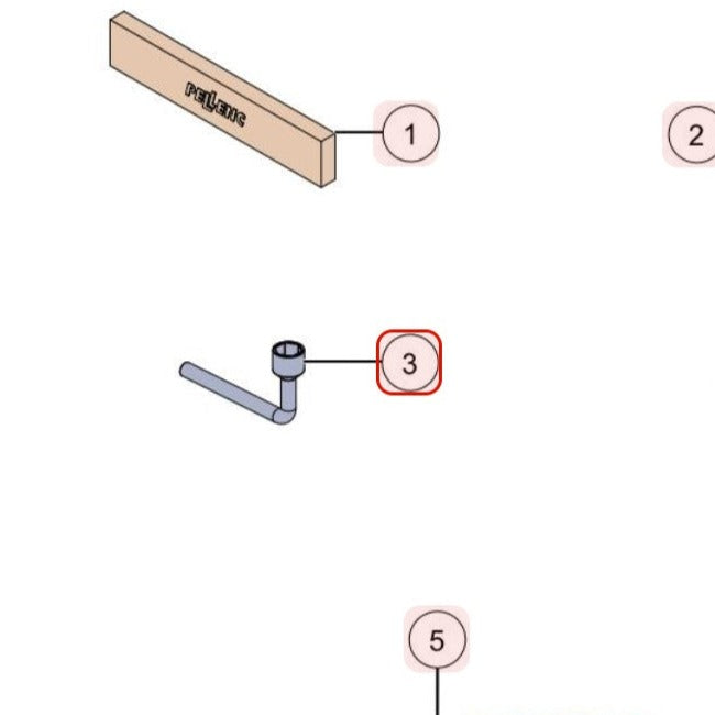 Chiave a pipa di 13 per Pellenc C35 Pellenc C45 159494