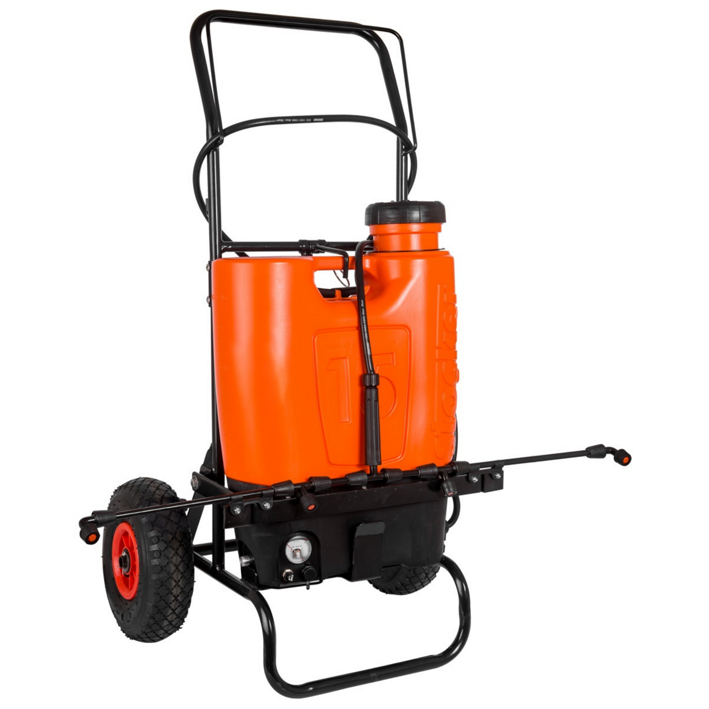 STOCKER Pompa a zaino elettrica 15 L Li-Ion Trolley